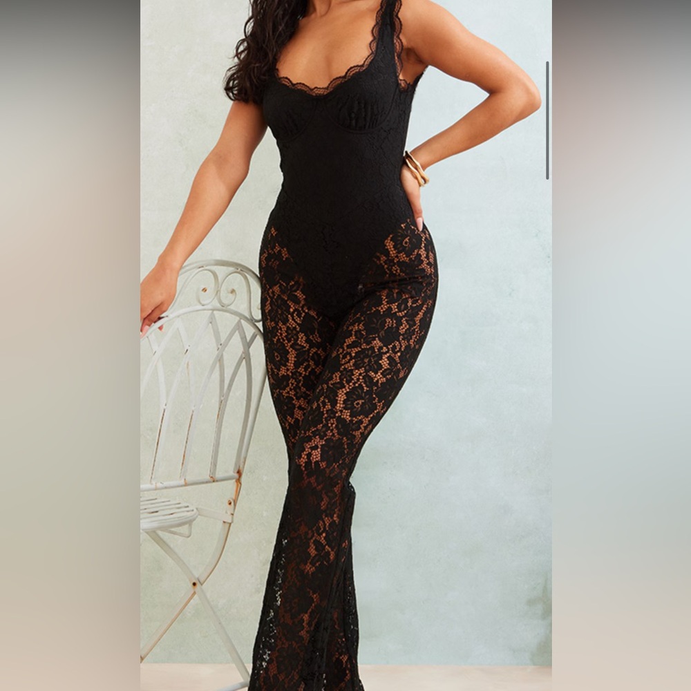 Black Lace Jumpsuit
